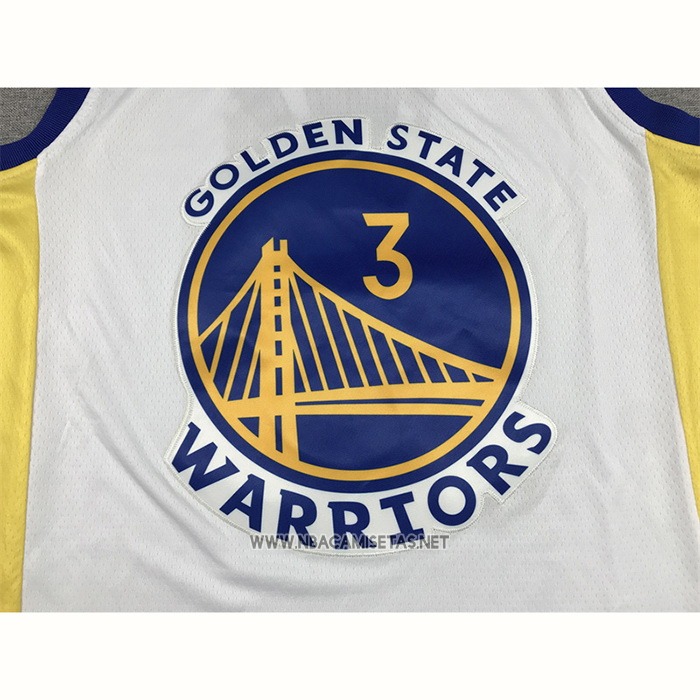 Camiseta Golden State Warriors Jordan Poole NO 3 Association 2022-23 Blanco